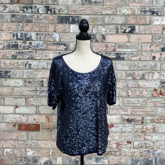 J. Crew Collection Sequin Top - Picture 2 of 11